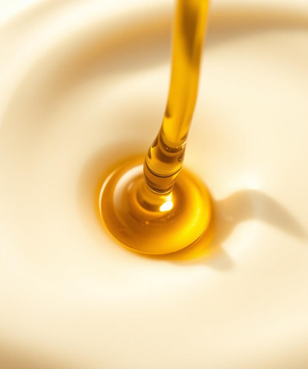 Macro of oil and cream texture